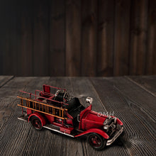 Load image into Gallery viewer, HANDMADE 1910S FIRE ENGINE TRUCK MODEL | scale model| Miniatures |Vintage arts and crafts for decoration