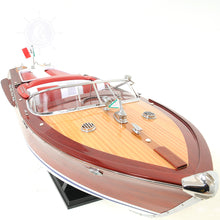 Load image into Gallery viewer, RIVA AQUARAMA MODEL BOAT RC READY | Museum-quality | Fully Assembled Wooden Model boats