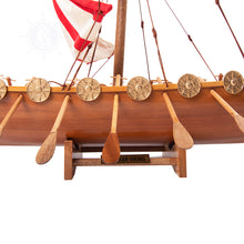 Load image into Gallery viewer, DRAKKAR VIKING MODEL BOAT | Museum-quality | Fully Assembled Wooden Model boats
