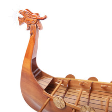Load image into Gallery viewer, DRAKKAR VIKING MODEL BOAT | Museum-quality | Fully Assembled Wooden Model boats