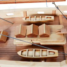 Load image into Gallery viewer, BLUENOSE II PAINTED MEDIUM Model Yacht | Museum-quality | Partially Assembled Wooden Ship Model