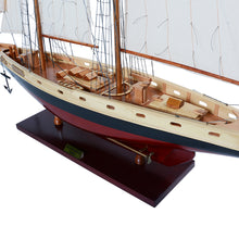 Load image into Gallery viewer, BLUENOSE II PAINTED MEDIUM Model Yacht | Museum-quality | Partially Assembled Wooden Ship Model