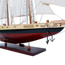 Load image into Gallery viewer, BLUENOSE II PAINTED MEDIUM Model Yacht | Museum-quality | Partially Assembled Wooden Ship Model
