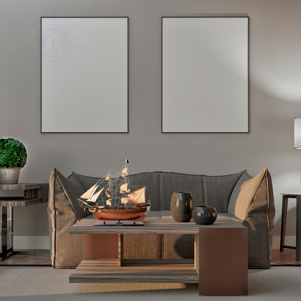 PIRATE SHIP MODEL SHIP EXCLUSIVE EDITION | Museum-quality | Fully Assembled Wooden Ship Models