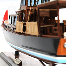 Load image into Gallery viewer, DOLPHIN MODEL BOAT PAINTED | Museum-quality | Fully Assembled Wooden Model boats
