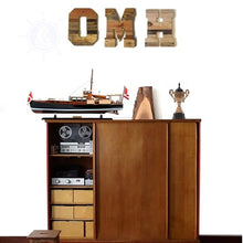 Load image into Gallery viewer, DOLPHIN MODEL BOAT PAINTED | Museum-quality | Fully Assembled Wooden Model boats