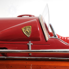 Load image into Gallery viewer, FERRARI HYDROPLANE MODEL BOAT READY FOR RC | Museum-quality | Fully Assembled Wooden Model boats