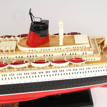 Load image into Gallery viewer, SS FRANCE CRUISE SHIP MODEL PAINTED| Museum-quality Cruiser| Fully Assembled Wooden Model Ship
