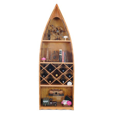 Load image into Gallery viewer, CANOE WINE SHELF | Museum-quality | Fully Assembled Wooden Ship Model
