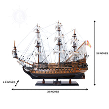 Load image into Gallery viewer, SAN FELIPE MODEL SHIP MEDIUM | Museum-quality | Fully Assembled Wooden Ship Models
