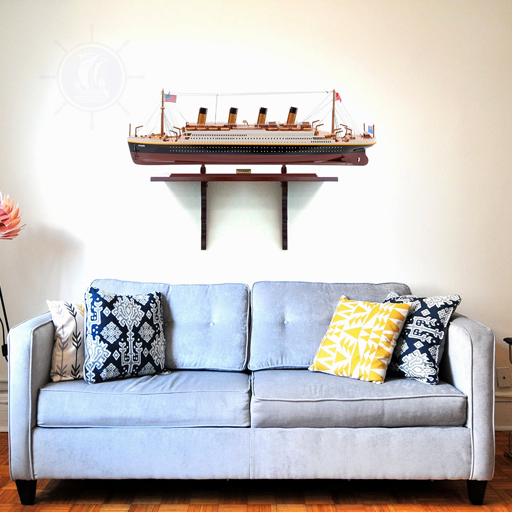 TITANIC CRUISE SHIP MODEL PAINTED LARGE | Museum-quality Cruiser| Fully Assembled Wooden Model Ship