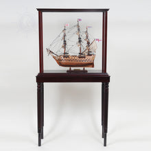 Load image into Gallery viewer, FLOOR DISPLAY CASE SMALL | HIGH QUALITY| Handcrafted Wooden Display Case for Model Ships