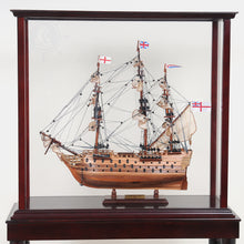 Load image into Gallery viewer, FLOOR DISPLAY CASE SMALL | HIGH QUALITY| Handcrafted Wooden Display Case for Model Ships
