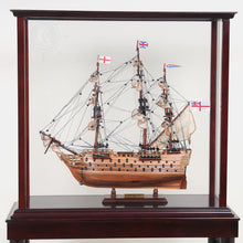 Load image into Gallery viewer, FLOOR DISPLAY CASE SMALL | HIGH QUALITY| Handcrafted Wooden Display Case for Model Ships