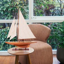 Load image into Gallery viewer, ENTERPRISES SM Model Yacht | Museum-quality | Partially Assembled Wooden Ship Model