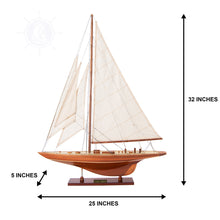 Load image into Gallery viewer, ENTERPRISES SM Model Yacht | Museum-quality | Partially Assembled Wooden Ship Model