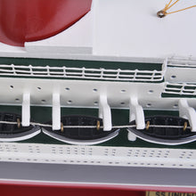 Load image into Gallery viewer, SS UNITED STATES CRUISE SHIP MODEL | Museum-quality Cruiser| Fully Assembled Wooden Model Ship