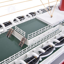 Load image into Gallery viewer, SS UNITED STATES CRUISE SHIP MODEL | Museum-quality Cruiser| Fully Assembled Wooden Model Ship
