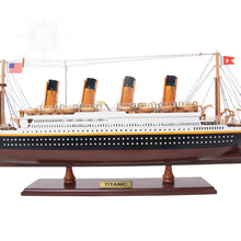 Load image into Gallery viewer, TITANIC CRUISE SHIP MODEL PAINTED SMALL| Museum-quality Cruiser| Fully Assembled Wooden Model Ship