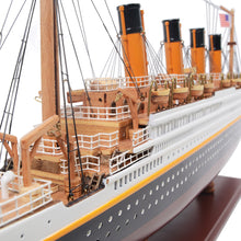 Load image into Gallery viewer, TITANIC CRUISE SHIP MODEL PAINTED SMALL| Museum-quality Cruiser| Fully Assembled Wooden Model Ship