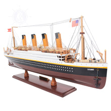 Load image into Gallery viewer, TITANIC CRUISE SHIP MODEL PAINTED SMALL| Museum-quality Cruiser| Fully Assembled Wooden Model Ship