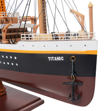 Load image into Gallery viewer, TITANIC CRUISE SHIP MODEL PAINTED SMALL| Museum-quality Cruiser| Fully Assembled Wooden Model Ship
