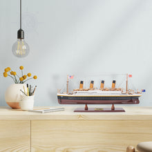 Load image into Gallery viewer, TITANIC CRUISE SHIP MODEL PAINTED SMALL| Museum-quality Cruiser| Fully Assembled Wooden Model Ship