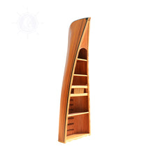 Load image into Gallery viewer, WOODEN CANOE BOOK SHELF | Museum-quality | Fully Assembled Wooden Ship Model
