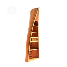 Load image into Gallery viewer, WOODEN CANOE BOOK SHELF | Museum-quality | Fully Assembled Wooden Ship Model