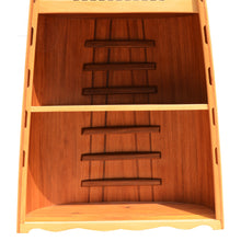 Load image into Gallery viewer, WOODEN CANOE BOOK SHELF | Museum-quality | Fully Assembled Wooden Ship Model
