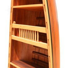Load image into Gallery viewer, WOODEN CANOE BOOK SHELF | Museum-quality | Fully Assembled Wooden Ship Model