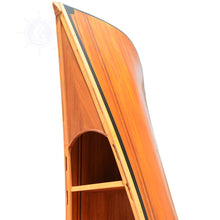 Load image into Gallery viewer, WOODEN CANOE BOOK SHELF | Museum-quality | Fully Assembled Wooden Ship Model