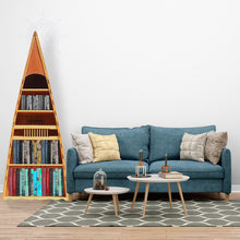 Load image into Gallery viewer, WOODEN CANOE BOOK SHELF | Museum-quality | Fully Assembled Wooden Ship Model