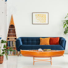 Load image into Gallery viewer, WOODEN CANOE BOOK SHELF | Museum-quality | Fully Assembled Wooden Ship Model