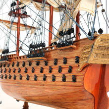 Load image into Gallery viewer, HMS VICTORY MODEL SHIP SMALL WITH DISPLAY CASE | Museum-quality | Fully Assembled Wooden Ship Models