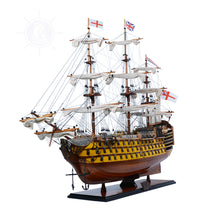 Load image into Gallery viewer, HMS VICTORY MODEL SHIP PAINTED | Museum-quality | Fully Assembled Wooden Ship Models