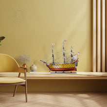 Load image into Gallery viewer, HMS VICTORY MODEL SHIP PAINTED | Museum-quality | Fully Assembled Wooden Ship Models