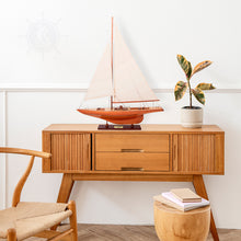 Load image into Gallery viewer, COLUMBIA SM Model Yacht | Museum-quality | Partially Assembled Wooden Ship Model