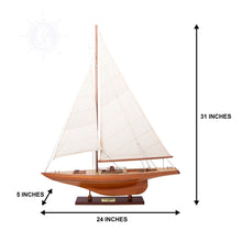 Load image into Gallery viewer, COLUMBIA SM Model Yacht | Museum-quality | Partially Assembled Wooden Ship Model