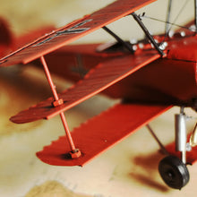 Load image into Gallery viewer, 1917 RED BARON FOKKER TRIPLANE | scale model aircraft | Miniatures |Vintage arts and crafts for decoration