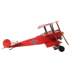 Load image into Gallery viewer, 1917 RED BARON FOKKER TRIPLANE | scale model aircraft | Miniatures |Vintage arts and crafts for decoration