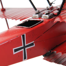 Load image into Gallery viewer, 1917 RED BARON FOKKER TRIPLANE | scale model aircraft | Miniatures |Vintage arts and crafts for decoration