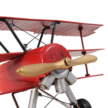 Load image into Gallery viewer, 1917 RED BARON FOKKER TRIPLANE | scale model aircraft | Miniatures |Vintage arts and crafts for decoration