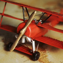 Load image into Gallery viewer, 1917 RED BARON FOKKER TRIPLANE | scale model aircraft | Miniatures |Vintage arts and crafts for decoration