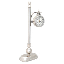 Load image into Gallery viewer, BRASS/ ALUM. LAMP POST CLOCK ONE SIDED | Vintage arts and crafts for decoration