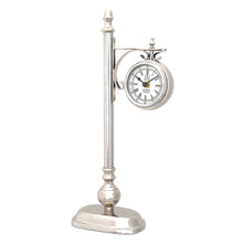 Load image into Gallery viewer, BRASS/ ALUM. LAMP POST CLOCK ONE SIDED | Vintage arts and crafts for decoration
