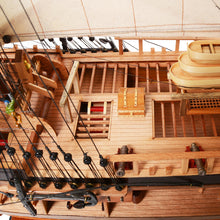 Load image into Gallery viewer, HMS ENDEAVOUR MODEL SHIP OPEN HULL | Museum-quality | Fully Assembled Wooden Ship Models