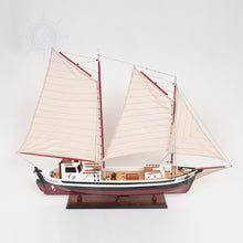 Load image into Gallery viewer, LA GASPÉSIENNE PAINTED | Museum-quality | Fully Assembled Wooden Ship Model