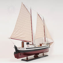 Load image into Gallery viewer, LA GASPÉSIENNE PAINTED | Museum-quality | Fully Assembled Wooden Ship Model

