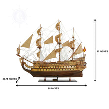 Load image into Gallery viewer, SAN FELIPE MODEL SHIP XXL | Museum-quality | Fully Assembled Wooden Ship Models